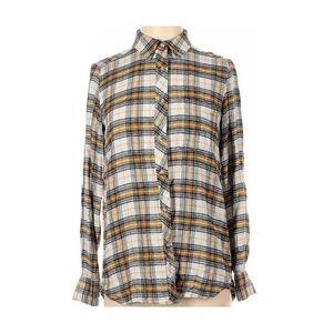 Anthropologie Melloday Plaid Shirt Size Large